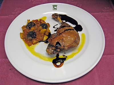 confit d'�nec amb prunes